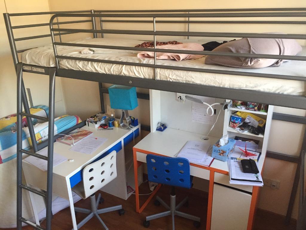 Ikea Savarta Loft Bed En747 1 And 1 Mattress Furniture Home Living Furniture Bed Frames Mattresses On Carousell