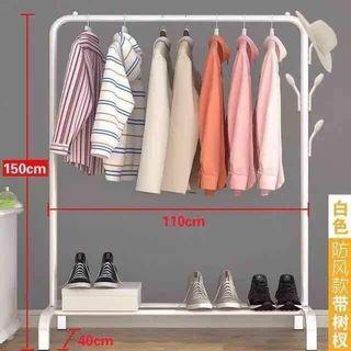 Ikea Inspired Single Pole Metal Type Drying Rack Wardrobe Rack Hanger Hanging Clothes Shelf