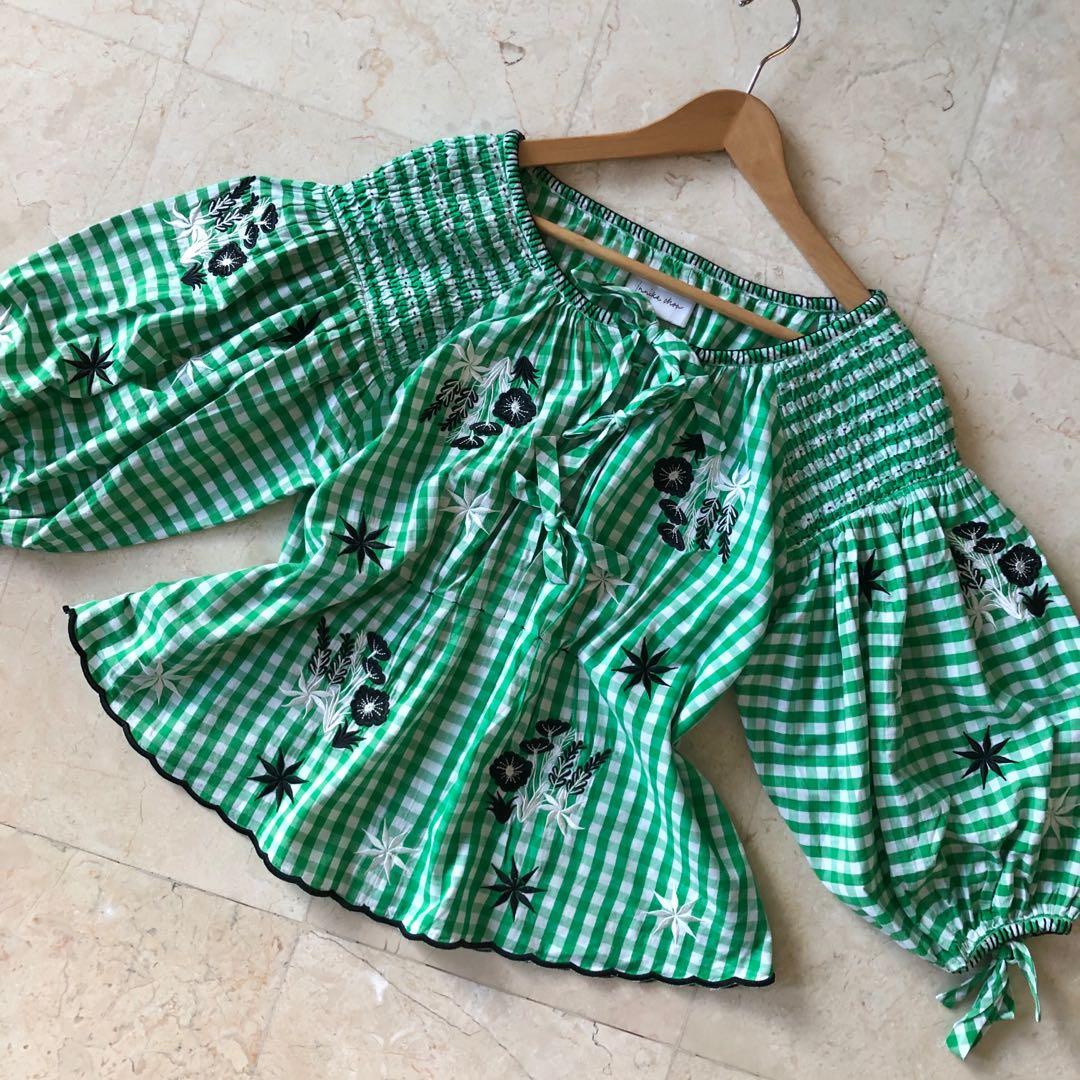 innika choo gingham top