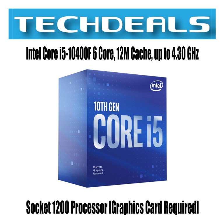 Intel Core I5 10400f 6 Core 12m Cache Up To 4 30 Ghz Socket 1200 Processor Graphics Card Required Electronics Computer Parts Accessories On Carousell