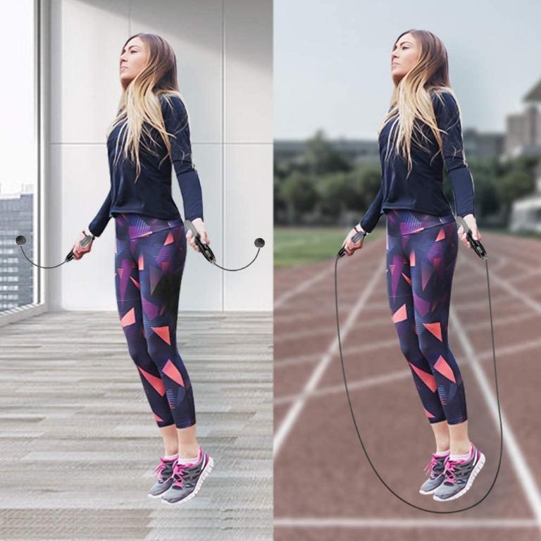 Fitness skipping best sale rope with counter