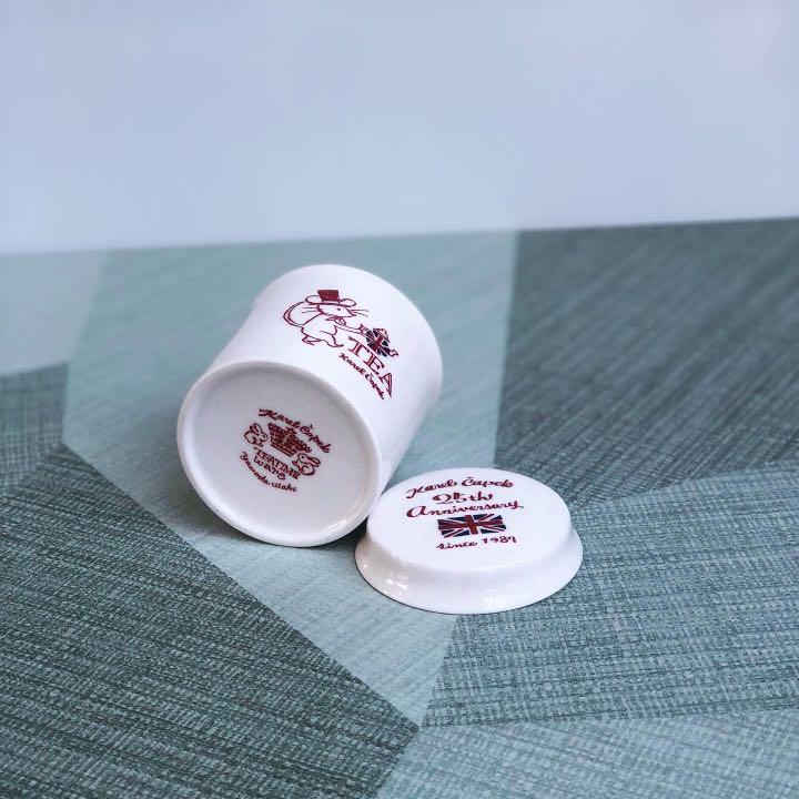 KAREL ČAPEK TEA WARE (Category: Other Kitchenware & Tableware) located in Las Pinas. Submitted by dtpolo_shop (Listing ID 1038839788, Image 2). Description: KAREL Čapek Porcelain Tea caddy 9cm x 8cm 280 each / 4 available Made in Japan by : YAMADA UTAKO #teaware #yamadautako #karelcapecktea #japanquality #japanteatime .