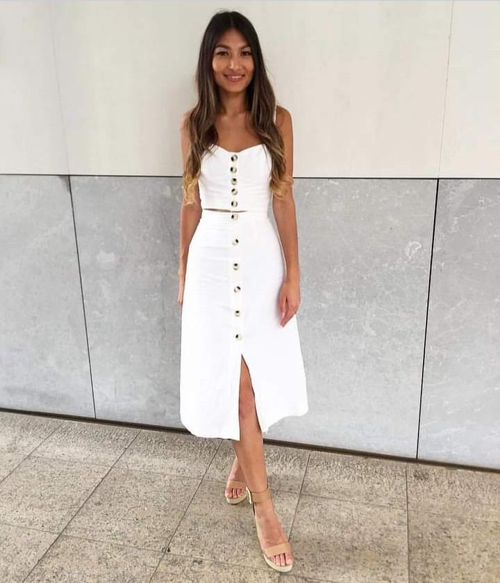 White midi skirt kookai on sale