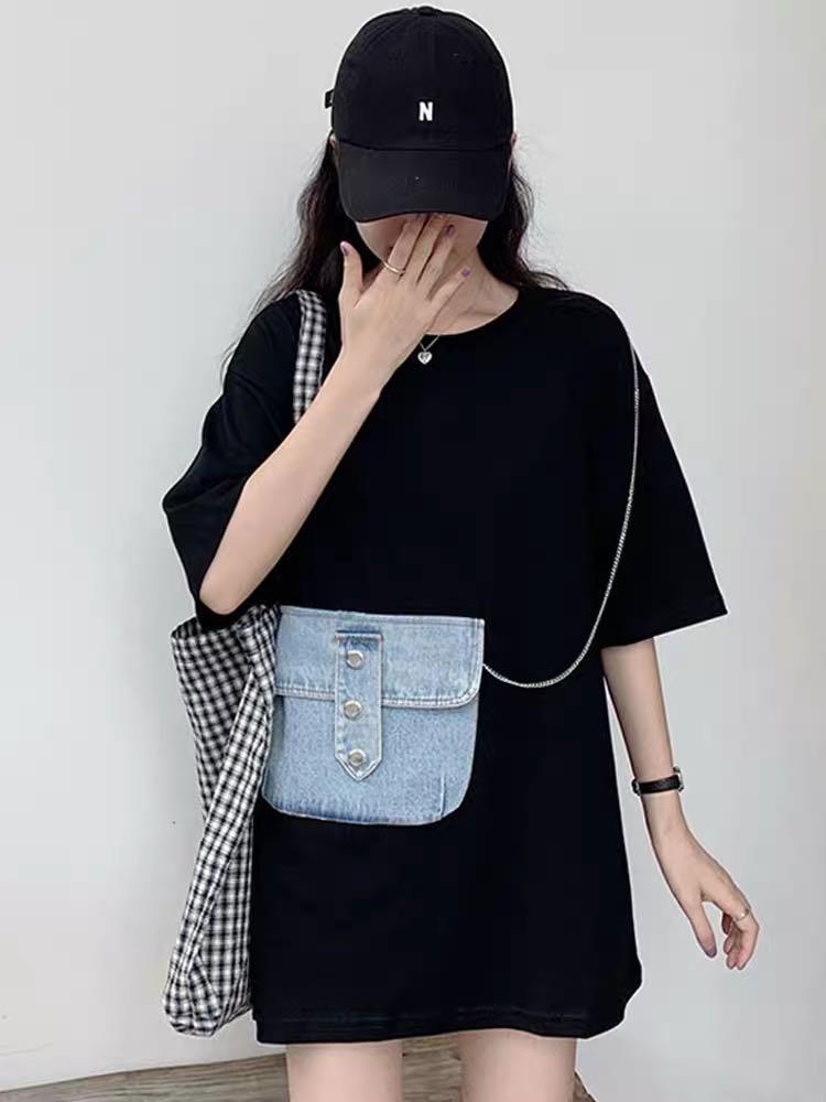 black oversized shirt