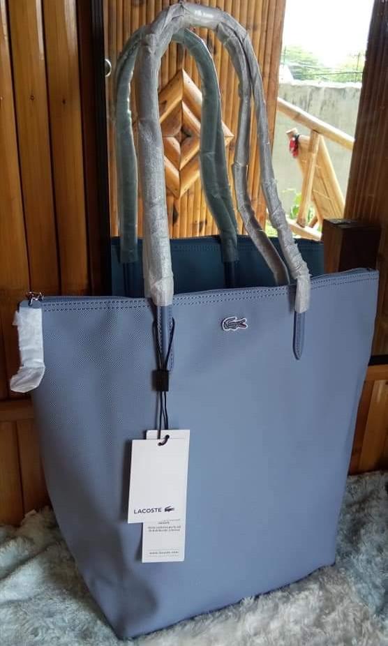 Lacoste vertical shopping bag sale