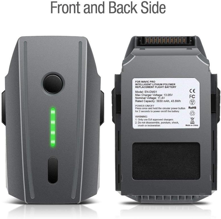 Dji mavic pro alpine white battery top