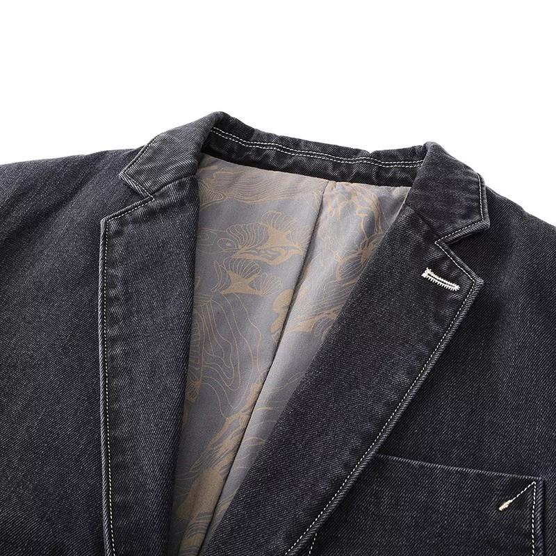 Men black grey jacket casual blazer smart casual size S 4xl Men s