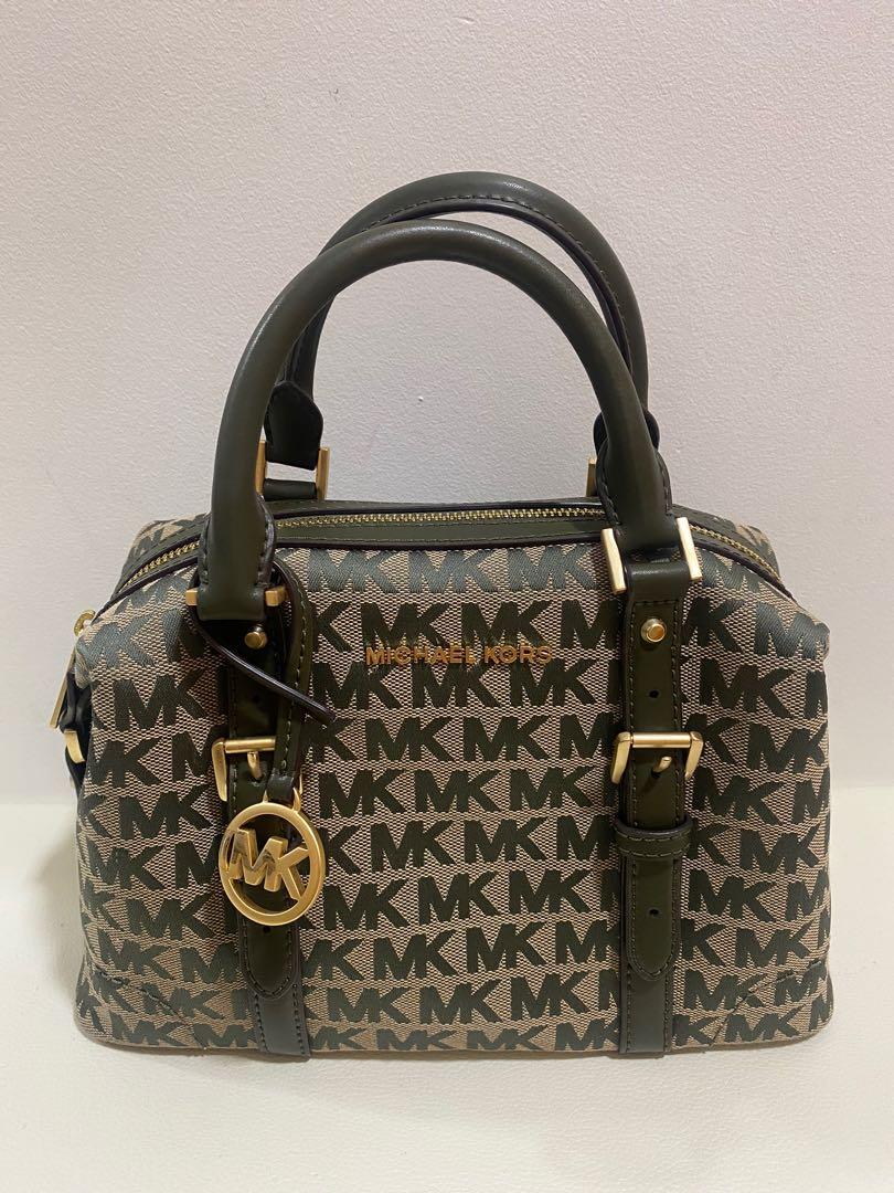 Leather Mk Ginger Small Duffle Satchel Michael Kors Ginger Small