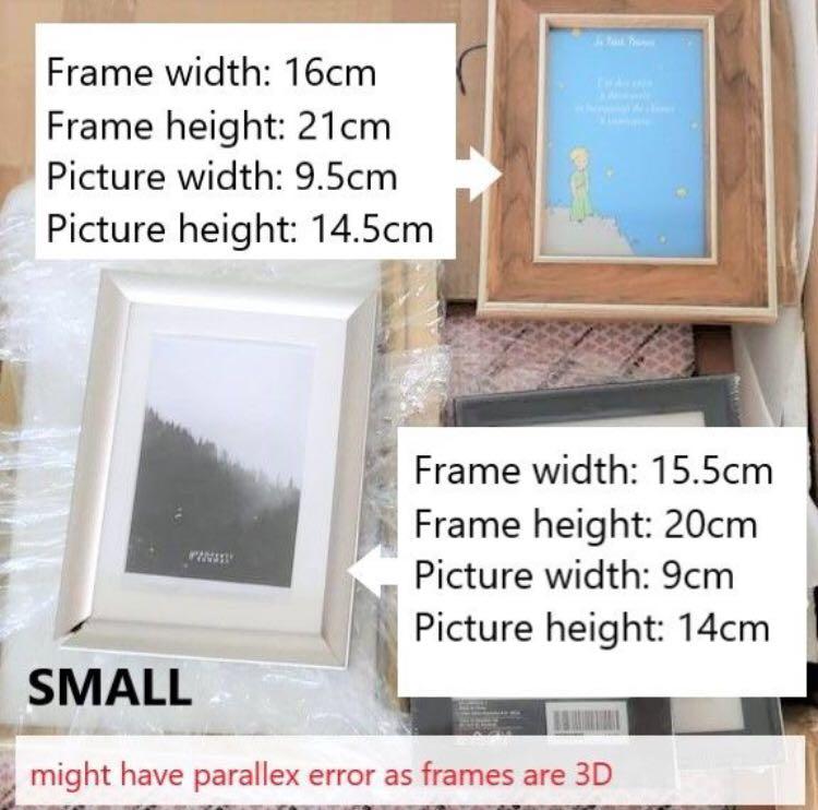 Photo Frame (Pricing from 2 based on Frame Size), Furniture & Home