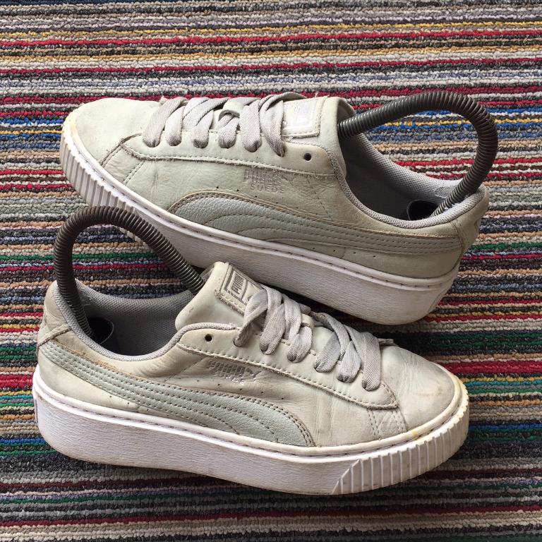 Puma platform shimmer top