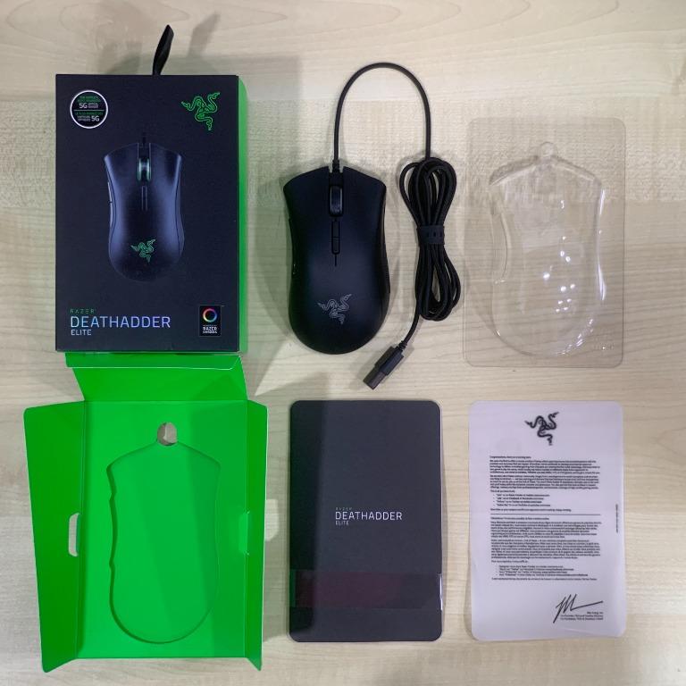 Razer Deathadder Elite Gaming Mouse With Gaming Grade Pixart Pmw 3389 Optical Sensor 16 000dpi Electronics Computer Parts Accessories On Carousell