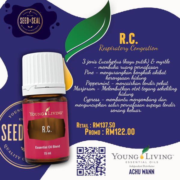 R C Young Living Essential Oils Health Beauty Perfumes Nail Care Others On Carousell