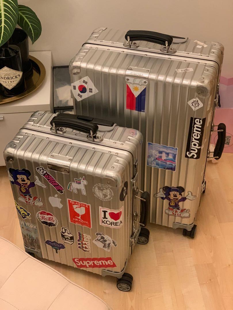 supreme rimowa suitcase, Hobbies & Toys, Travel, Luggage on Carousell