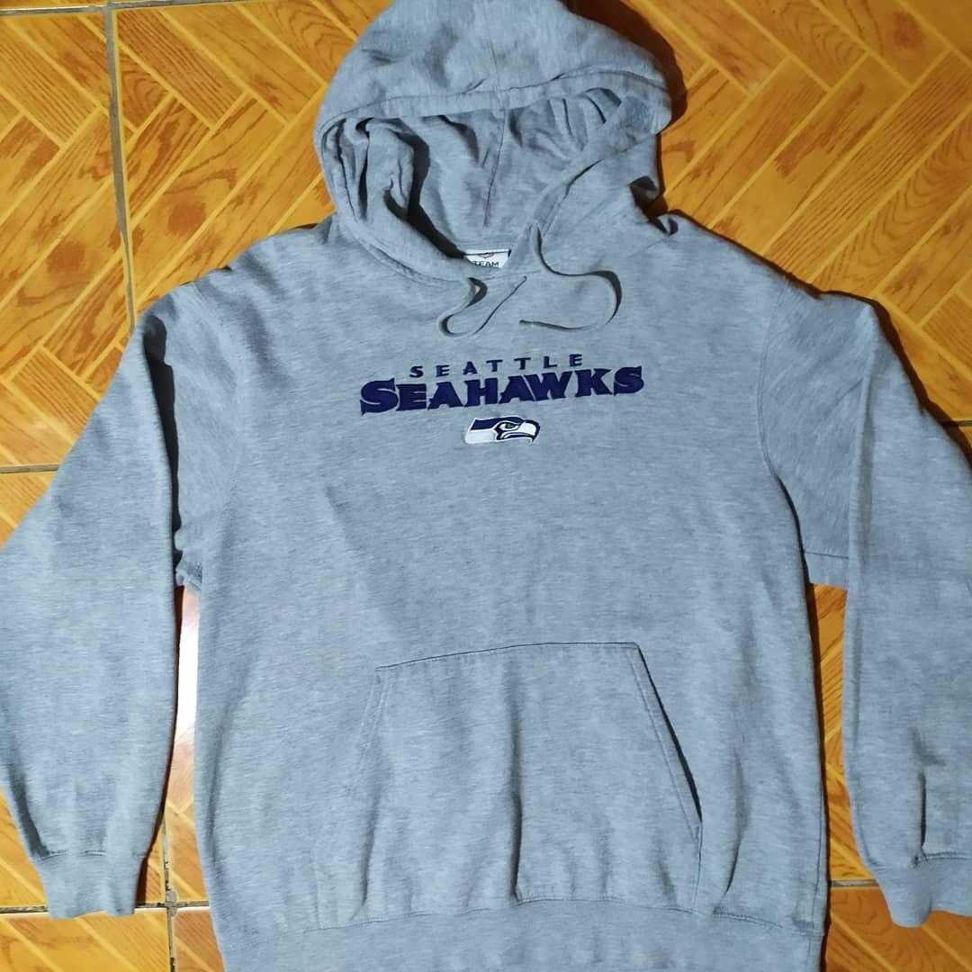 Nike Seattle Seahawks Vintage Fleece Hoodie - Heather Grey