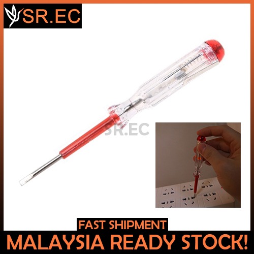 Srec Electrical Test Pen Red Indoor Outdoor Use Voltage Spark Detecting Flat Screwdriver Electronics Others On Carousell