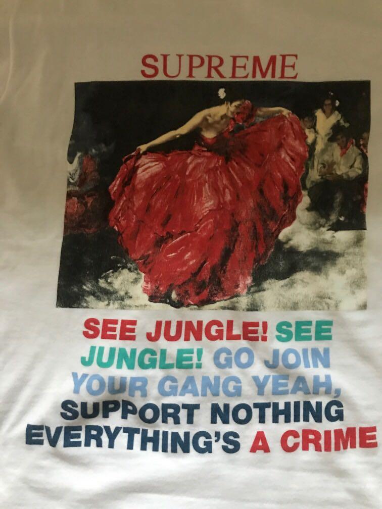 Supreme see sale jungle tee