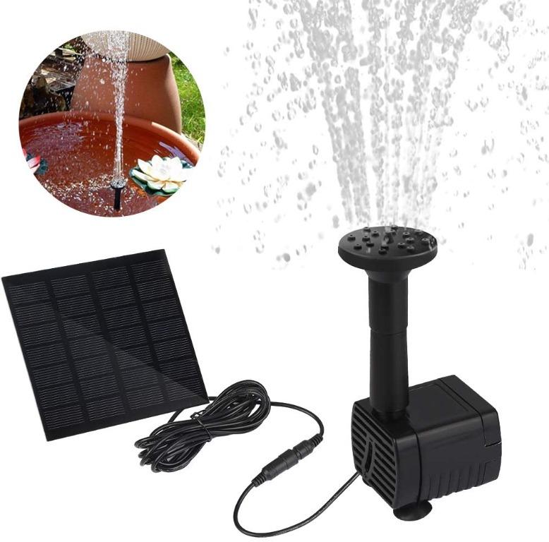 Vegkey Solar Fountain Pump 1 2w Solar Water Pump Fountain Garden Water Fountain Floating Fountain Pump For Garden Ponds Bird Bath Small Pond Fish Tank And Garden Decoration Foutain1 Electronics Others On Carousell