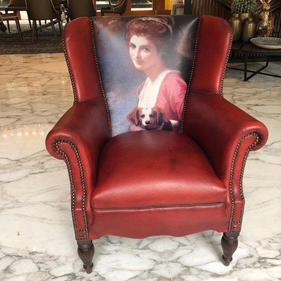 Victorian Lady Red Arm Chair Furniture Tables Chairs On Carousell