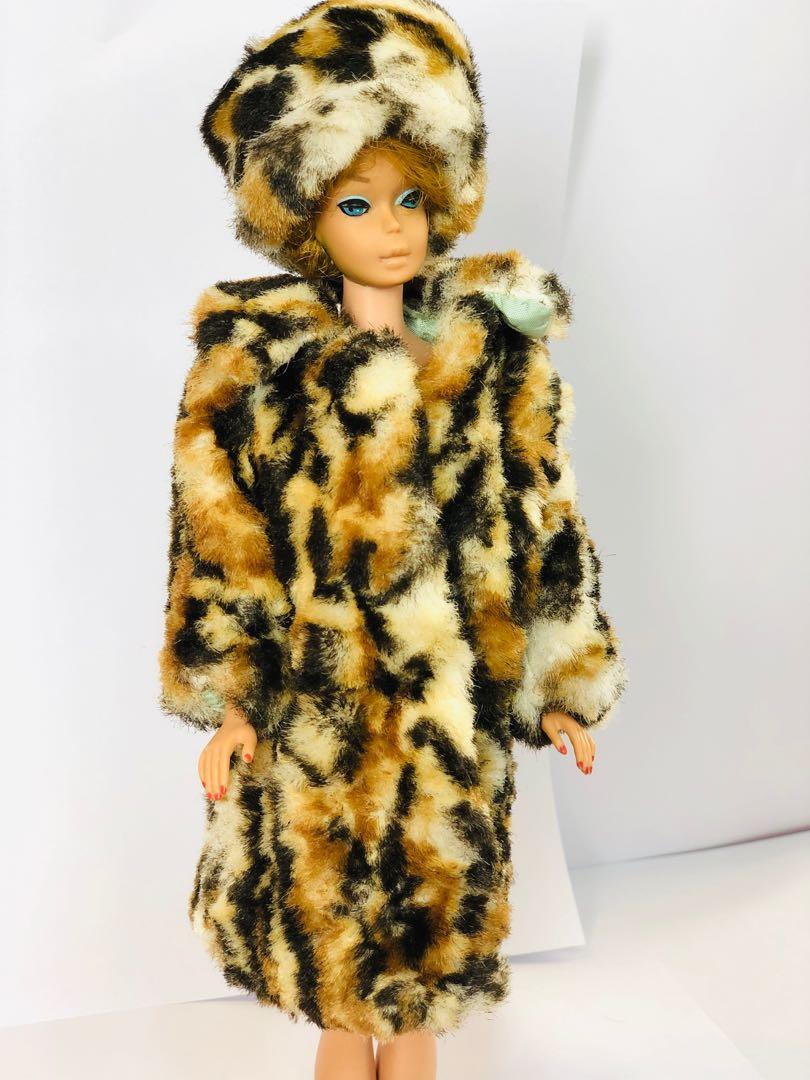 SALE Vintage Barbie Leopard Coat Hobbies Toys