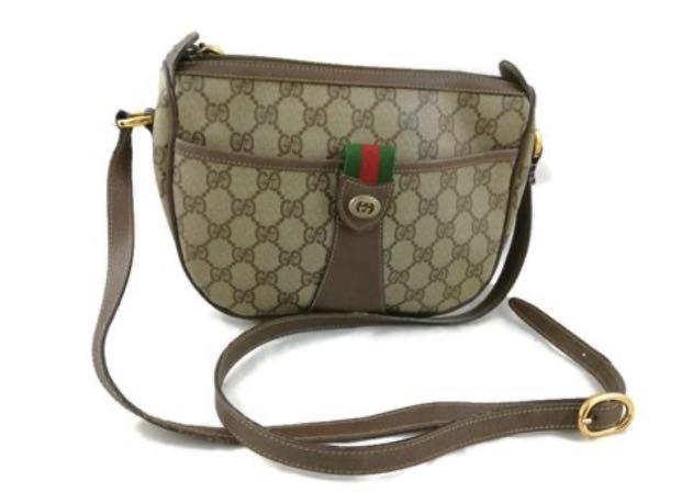 Authentic vintage GUCCI web sherry line crossbody