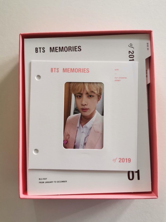 BTS Jin Memories 2019 Photocard AND Blu-Ray - Trading Cards