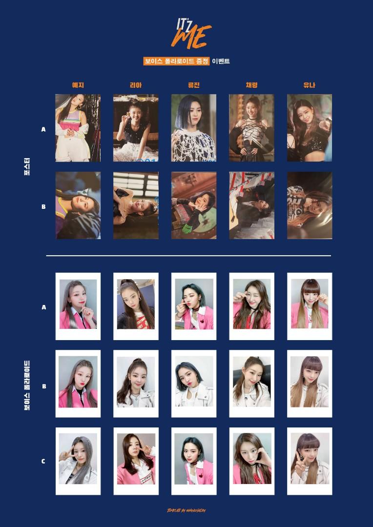 WTS ITZY IT'Z ME Soundwave Special Goods A4 Sized Member Mini