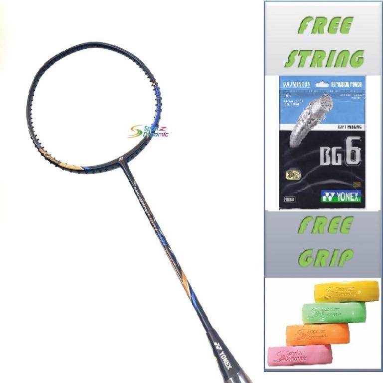 Yonex Nanoray Light 18i Badminton Racket 100 Original Free Original Yonex Bg 6 String Super Pu Grip Sports Other On Carousell