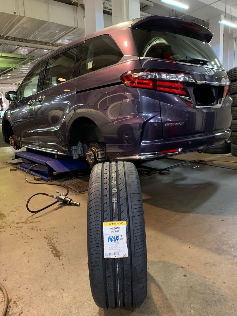 215 55 17 Dunlop Veuro Ve303 Made In Japan Tyre Honda Odyssey Car Accessories Tyres Rims On Carousell