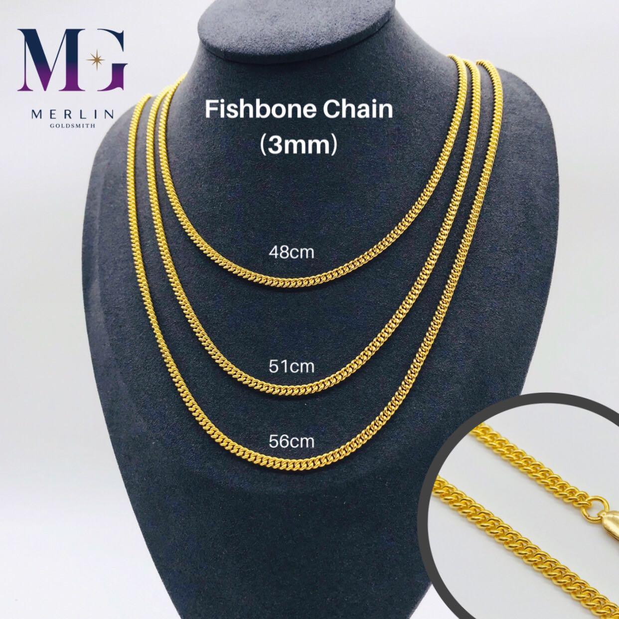 Fishbone gold chain on sale