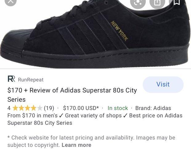 garrapata Querer Inminente Adidas Superstar 80s City Series New York Special Edition, Men's Fashion,  Footwear, Sneakers on Carousell