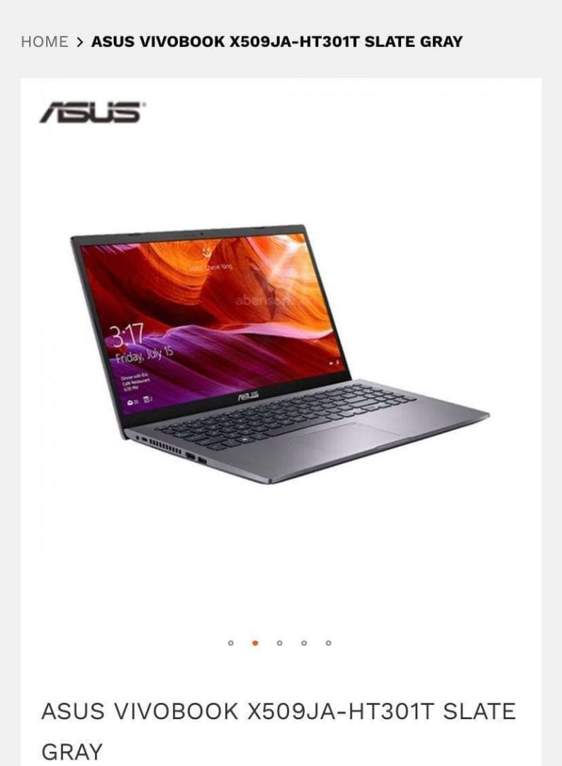 Asus Vivobook X509ja Ht301t Slate Grey Electronics Computers Laptops On Carousell