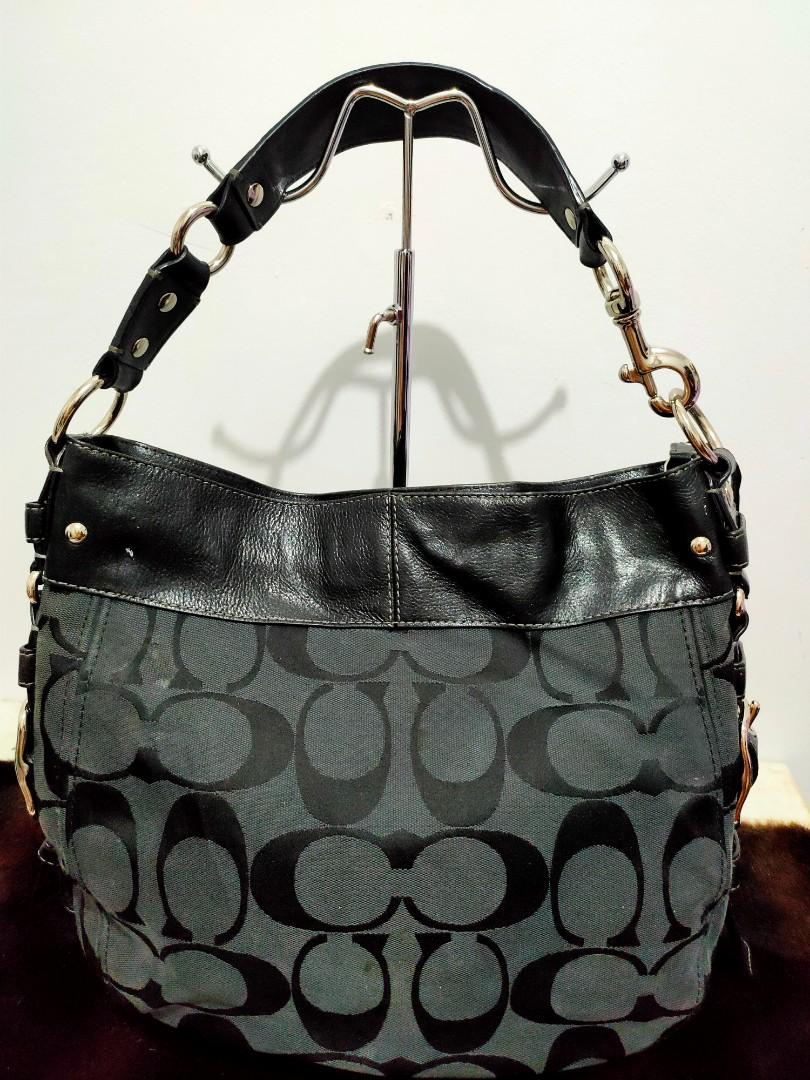 Authentic Coach Signature Classic Large Zoe Hobo Shoulder Bag