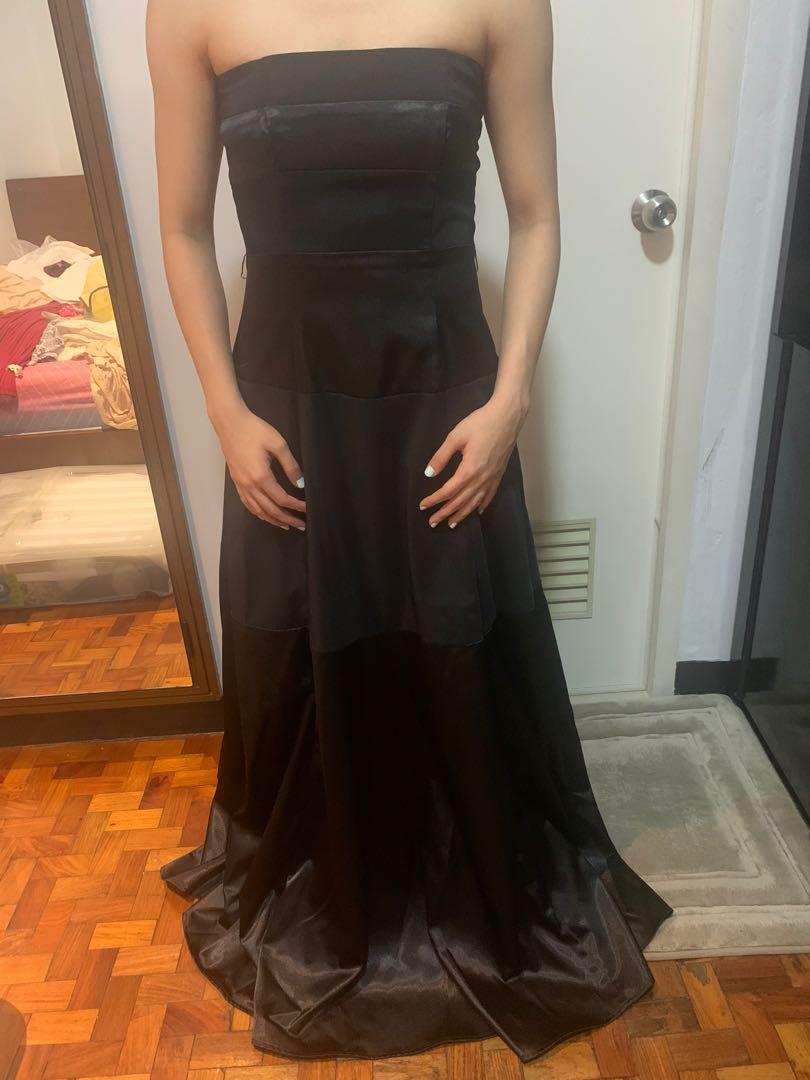 Black tube gown Women s Fashion Dresses Sets Evening dresses