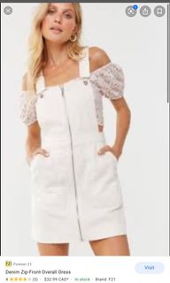 H M Denim Overall Dress Women S Fashion Clothes Dresses Skirts On Carousell