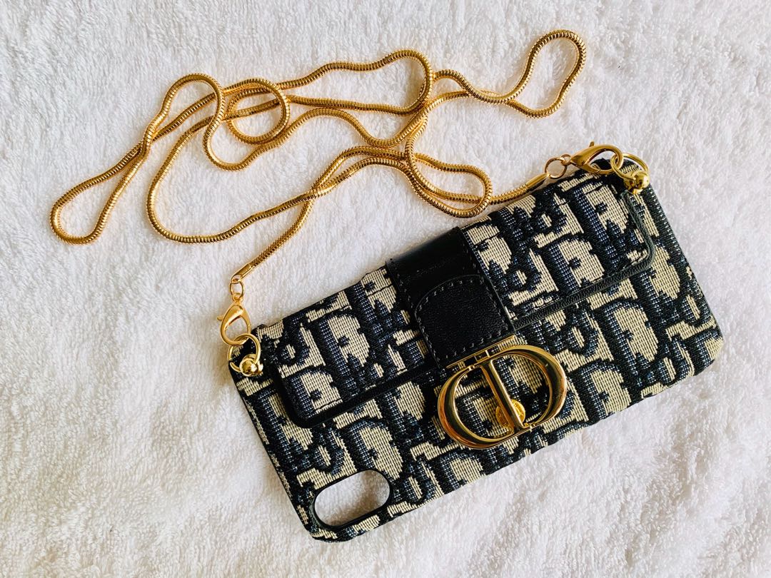 Dior Phone Case with Chain