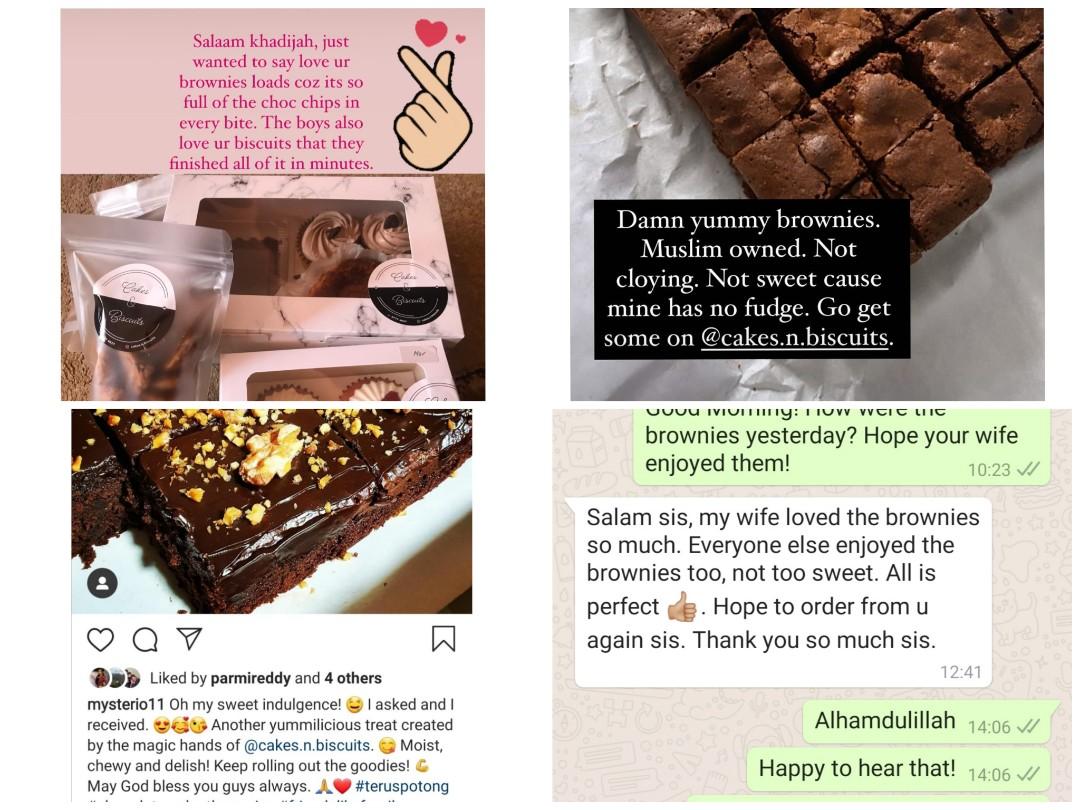 Halal Brownies, Food & Drinks, Homemade Bakes on Carousell