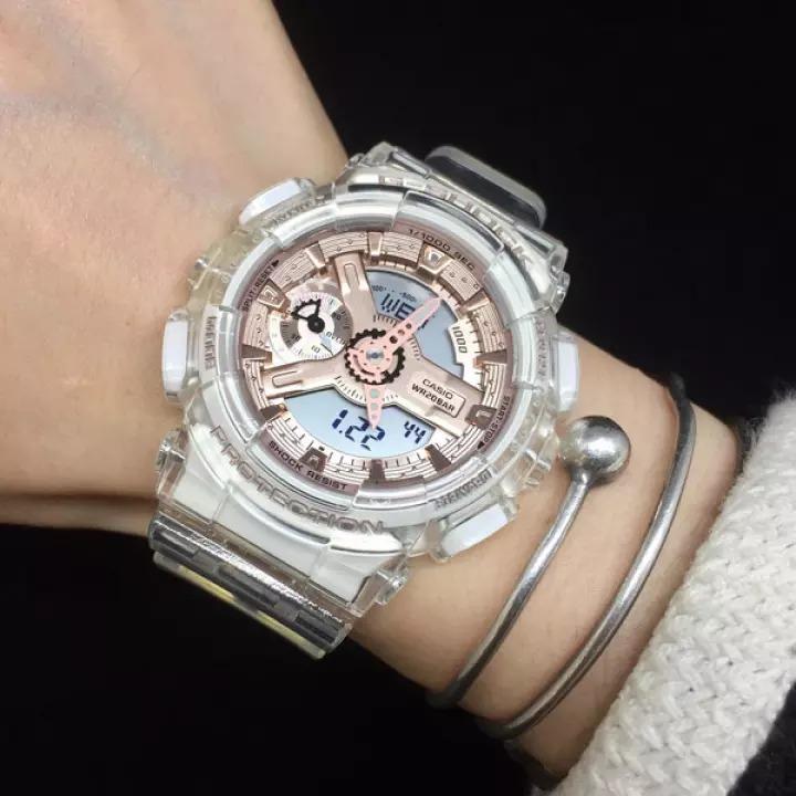 ✌️Reloj Casio G-Shock S Series transparente mujer, GMA-S110SR-7AER.