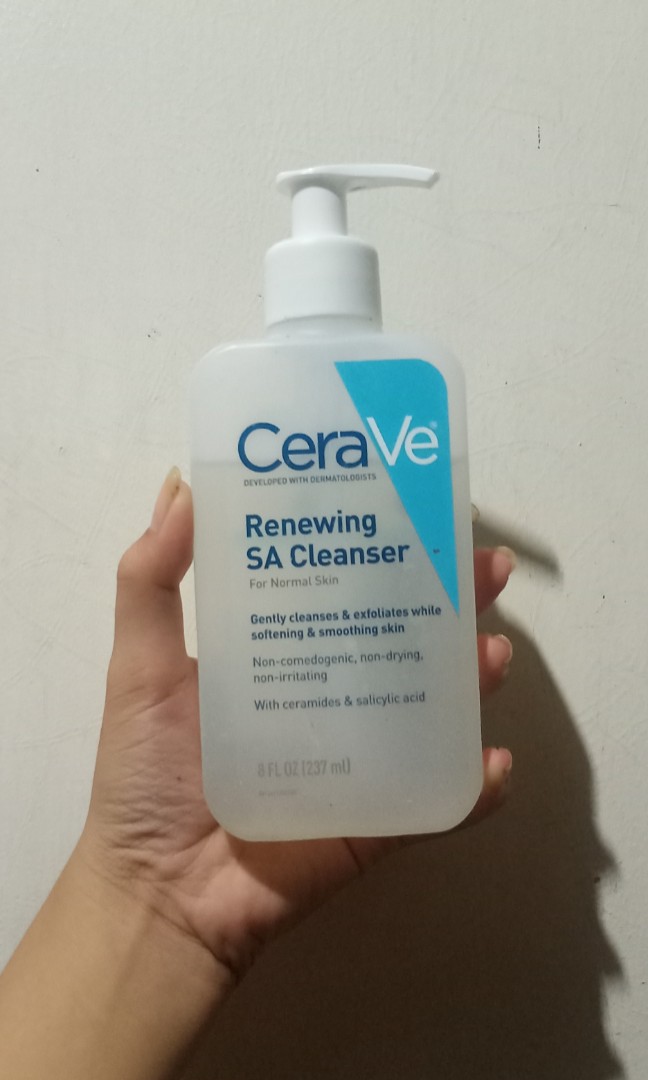 cerave renewing sa cleanser health beauty skin bath body on carousell