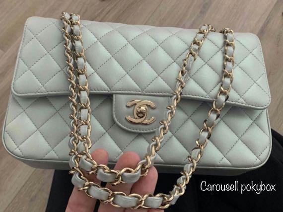 chanel iridescent medium classic women s fashion bags wallets cross body bags on carousell