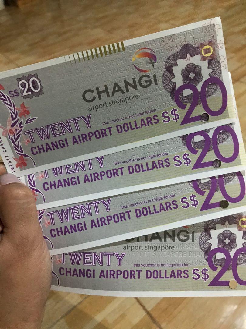 Changi Singapore Voucher Cash, Tiket & Voucher, Kartu Hadiah & Voucher