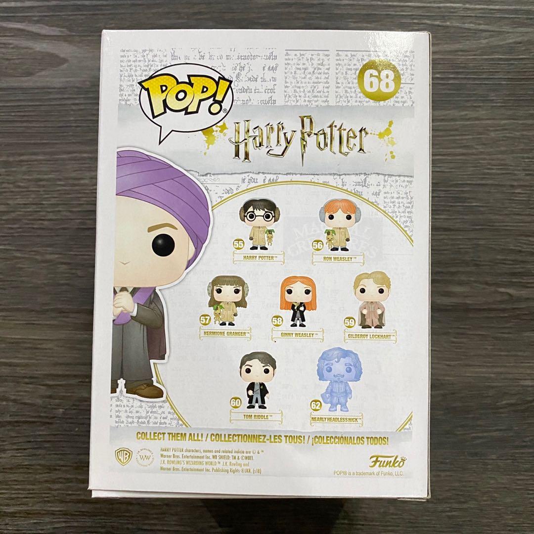 Funko Pop 68 Harry Potter Professor Quirrell NYCC Exclusive