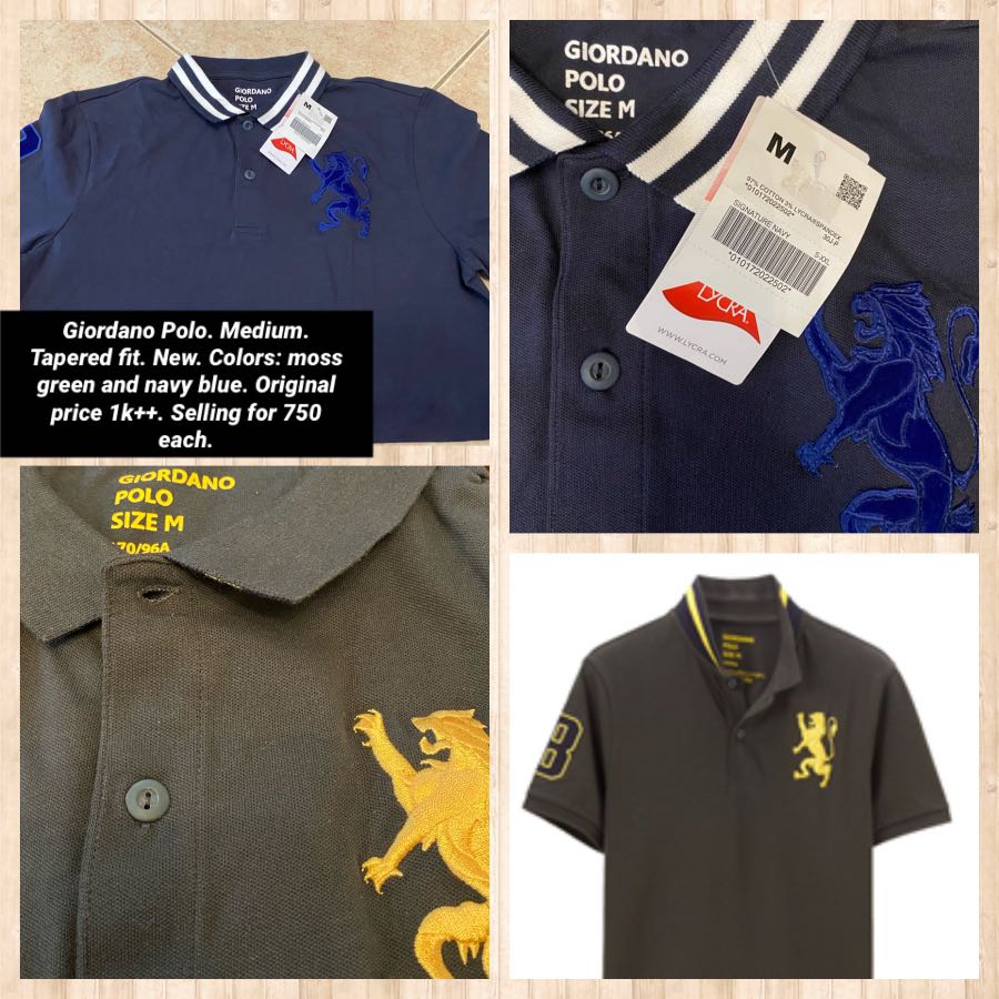Giordano tapered fit polo top