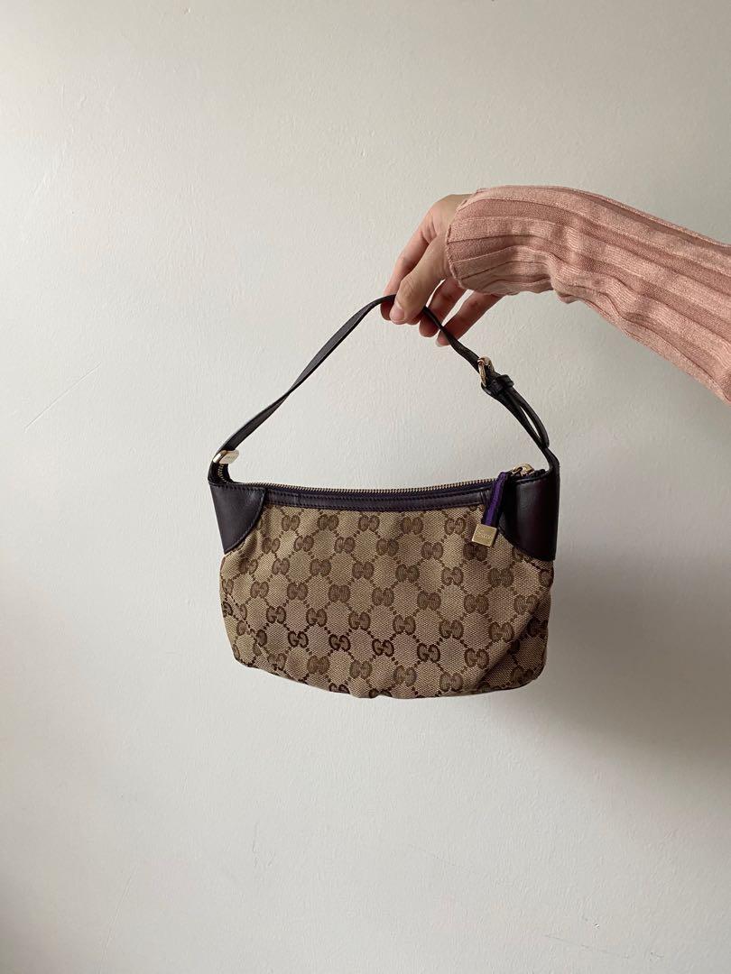 Gucci vintage gg small shoulder handbag bag pochette, Luxury, Bags