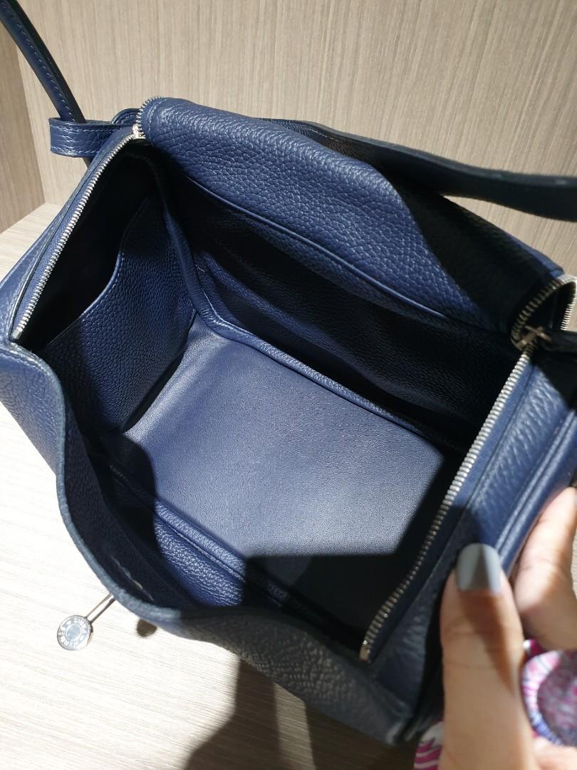 Hermes Lindy 26 Bleu Nuit Clemence - D Stamp (2019) - THE PURSE AFFAIR