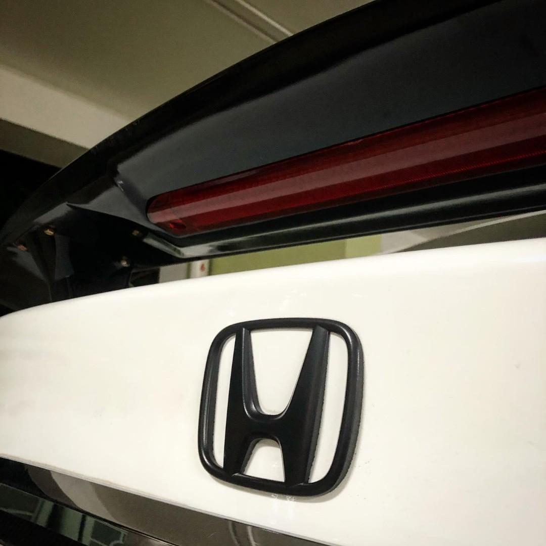 Honda City Dechrome Honda City Plastidip Logo Emblem (Matte Black), Car Accessories, Car