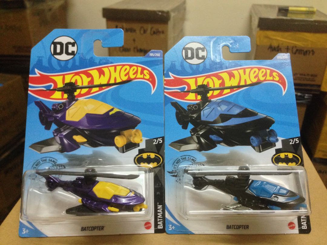 Hot Wheels BatGirl and NightWing Batcopter Hobbies Toys Toys