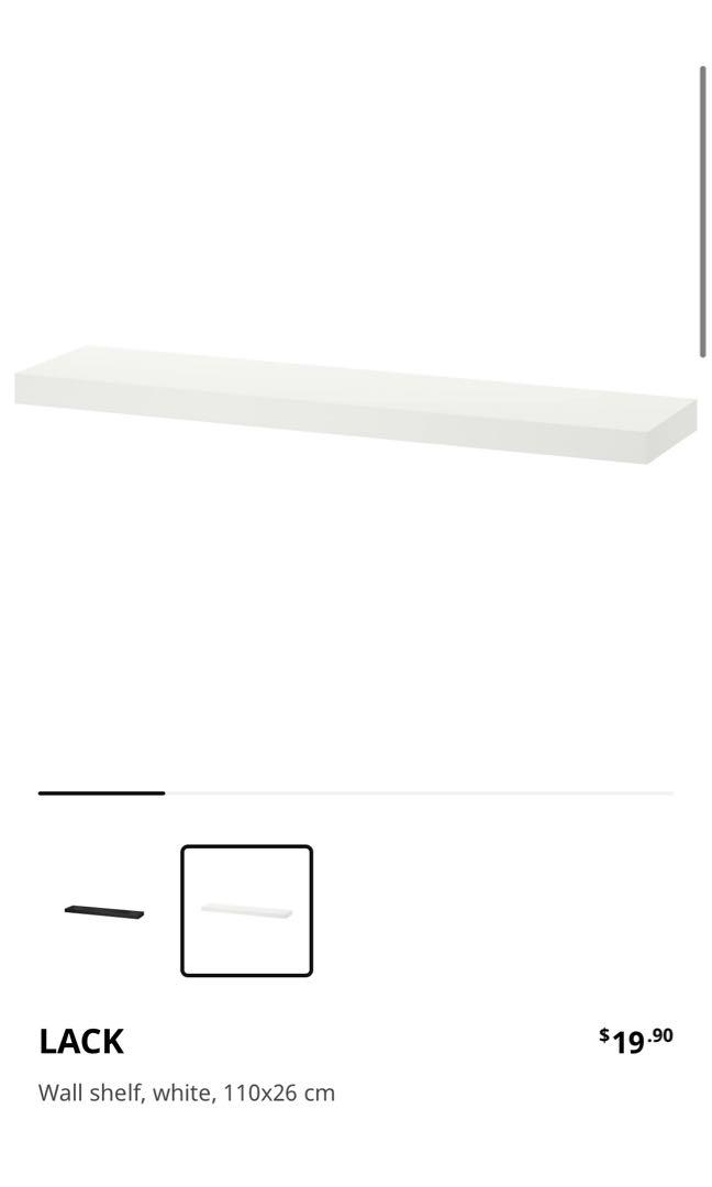 Ikea Lack Wall Shelf, Furniture & Home Living, Furniture, Shelves