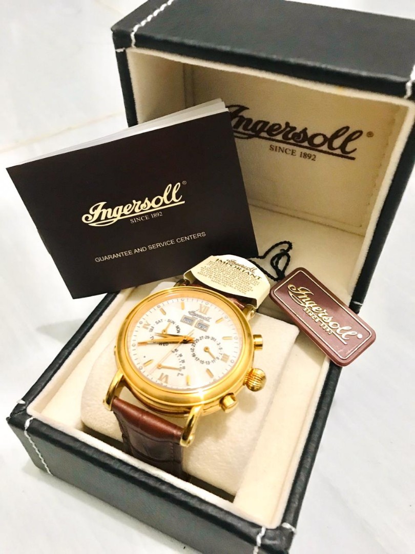 Ingersoll 4502 GWH Original Fesyen Pria Jam Tangan di Carousell