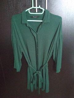 Kemeja Kantor Oversized - Green