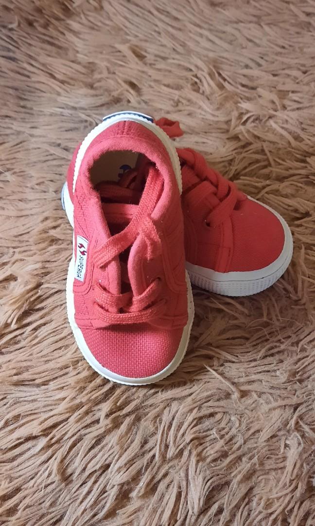 New Season Superga 2750 Unisex BEBJ Baby Classic Sneaker  In Red 